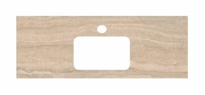 Столешница для раковин, встраиваемых сверху Kerama Marazzi Plaza Modern 120 см, риальто песочный, PL2.SG560400R.120