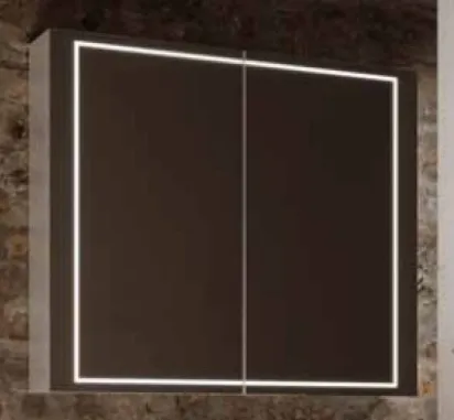 Зеркальный шкаф Aqwella Simplex В8 SLX0408, 80 см, с подсветкой, белый