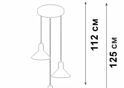 Подвесной светильник Vitaluce V4785-0/3S