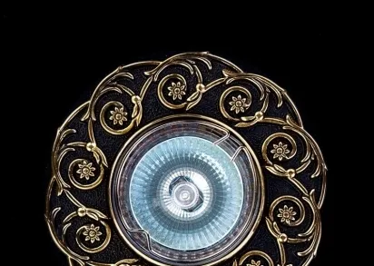 Встраиваемый светильник Artglass Spot 52 Brass Antique