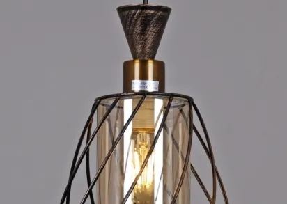 Подвесной светильник Reluce 03609-0.4-01 BK+GD