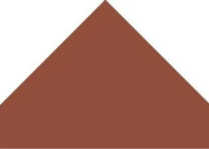 Керамогранит М6113 Треугольник красный 73х52х52