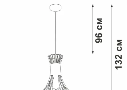 Подвесной светильник Vitaluce V3938-1/1S