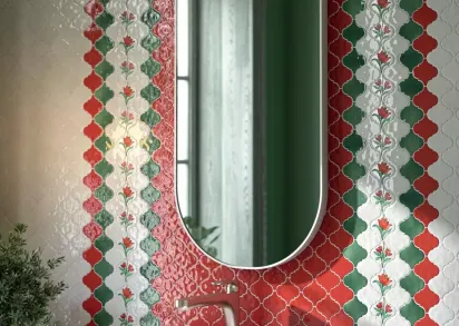 Плитка VT/A313/65000 Декор Авейру 5 глянцевый 6,5х6,5