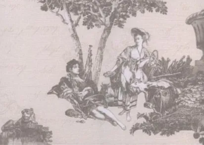 Плитка Пастораль 3 Декор тип-4 27.5х40