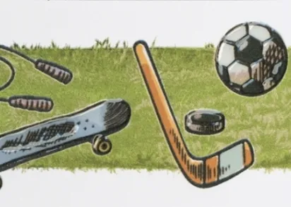 Плитка OS/A255/5009 Бордюр Веселые старты 20x6,3