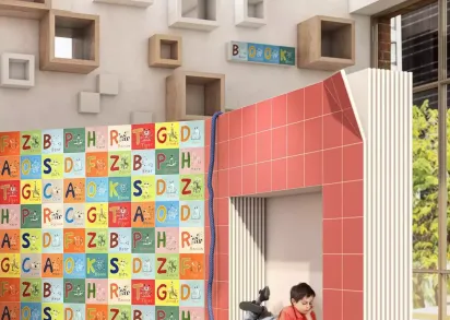 Плитка OS/A234/5011 Декор Зоопарк R матовый 20x20