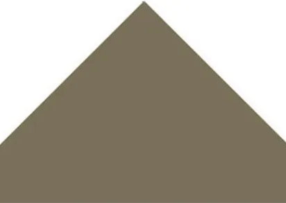 Керамогранит М6713 Треугольник зелёный 73х52х52