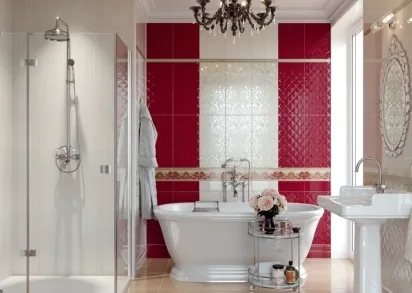 Плитка FMA011R Даниэли красный обрезной 30х15