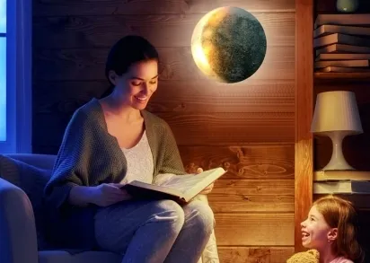 Светильник-ночник Apeyron Луна в моей комнате 12-85