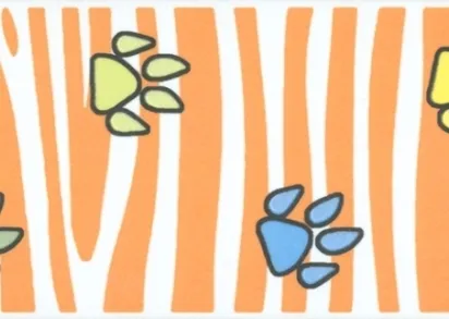 Плитка OS/A251/5009 Бордюр Динозаврики 2 матовый 20x6,3