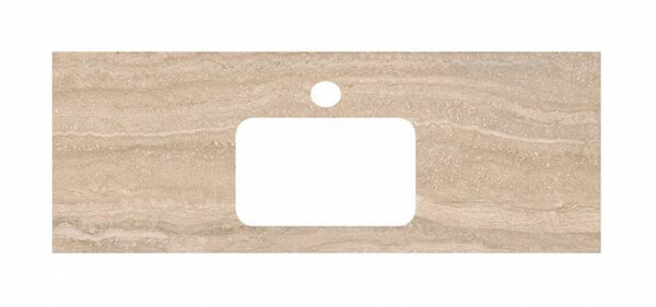 Столешница для раковин, встраиваемых сверху Kerama Marazzi Plaza Modern 120 см, риальто песочный, PL2.SG560400R.120